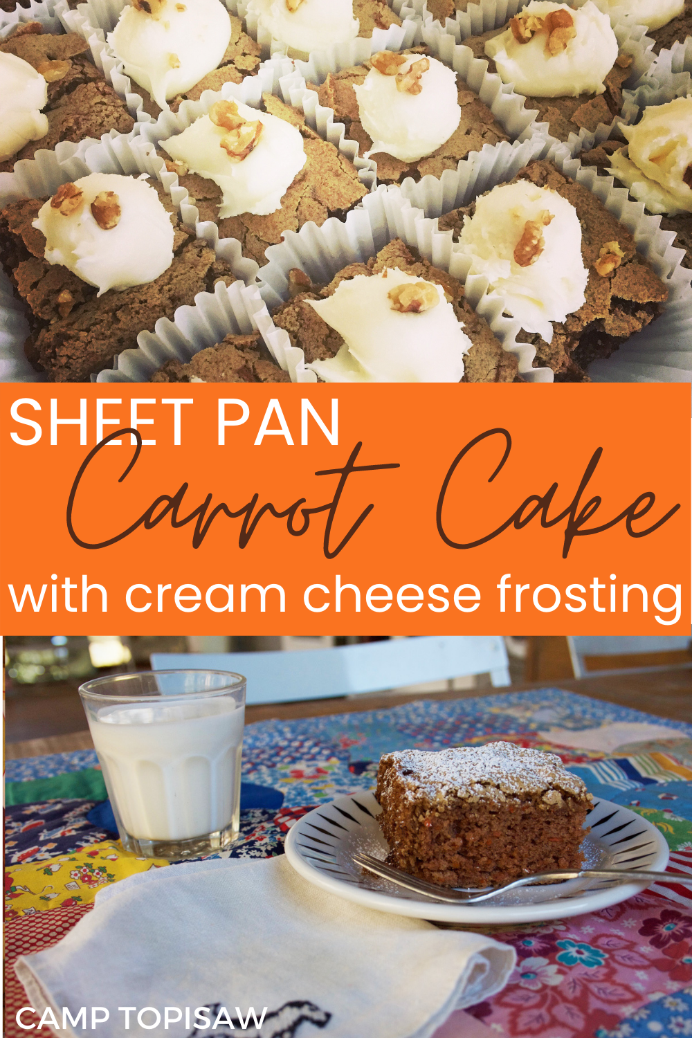 Sheet Pan Carrot Cake with Cream Cheese Frosting Recipe