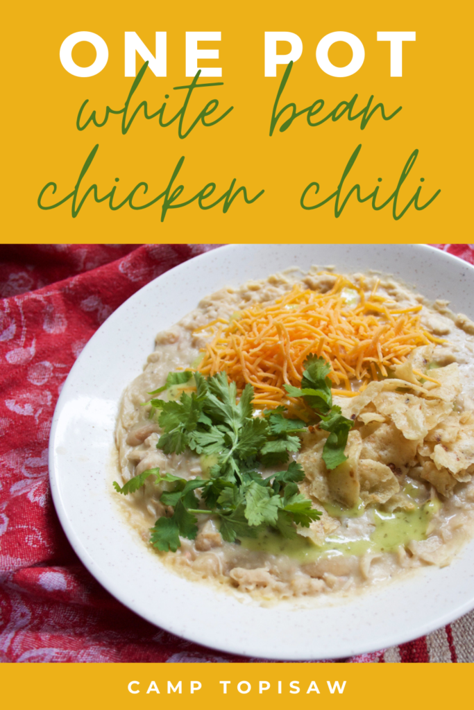 One Pot White Chicken Chili Pin