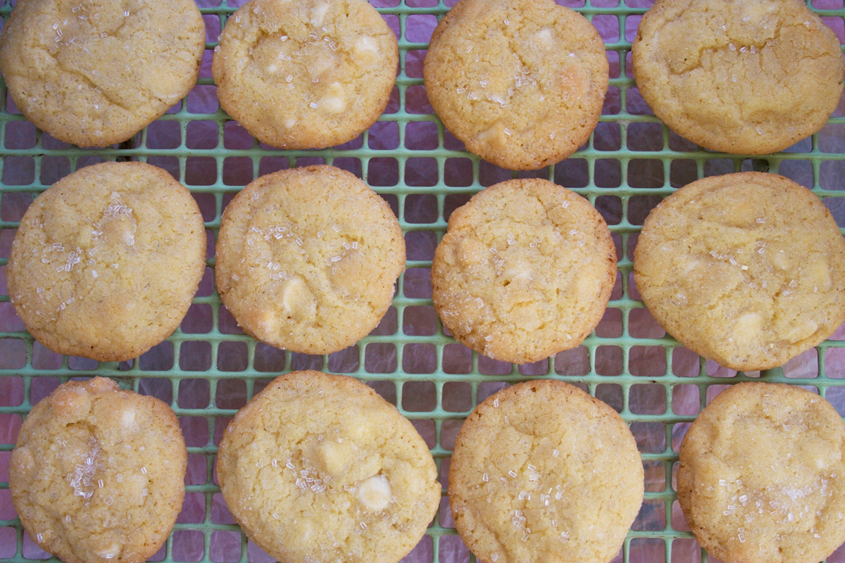 Creamsicle crinkle cookies